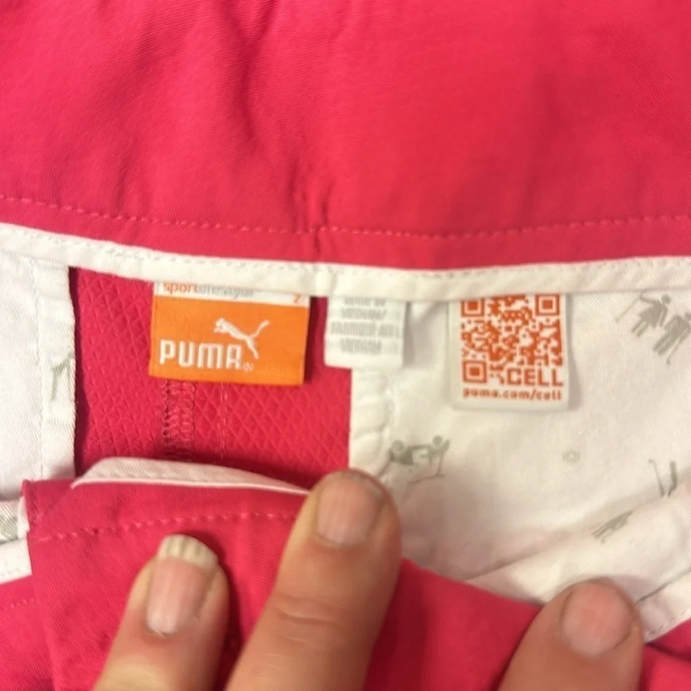 Puma Hot pink performance Bermuda short size 2